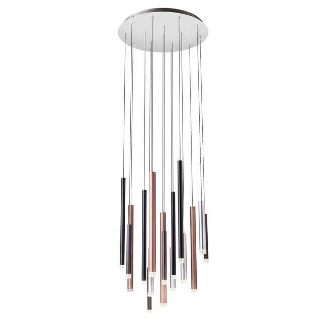 Cветильник подвесной Redo MADISON SU LED 64 W 3000 K S/CP+AL+BK+CF 4.1.2 (01-2061)