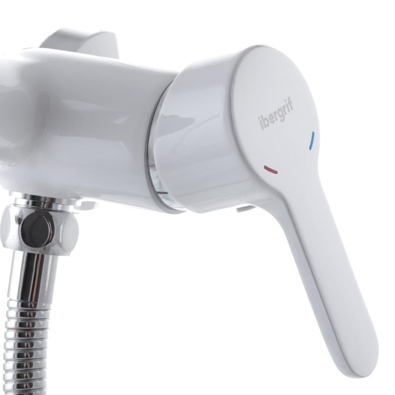 Смеситель для душа Ibergrif Square M12022W IB0032 Латунь Белый (IB0032)