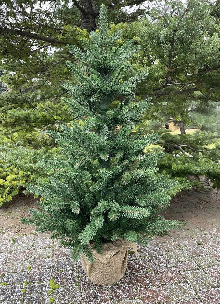 Ялинка лита Classic пишна в мішковині 90 см Зелений (210N/90/G) - фото 4 Ялинка лита Classic пишна в мішковині 90 см Зелений (210N/90/G) - фото 4