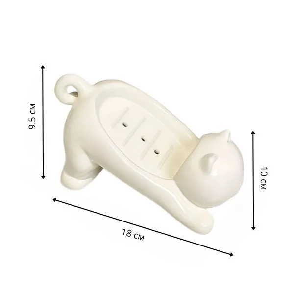 Мыльница керамическая 18х10х9,5 см Белый (C01598-1) - фото 11 Мыльница керамическая 18х10х9,5 см Белый (C01598-1) - фото 11