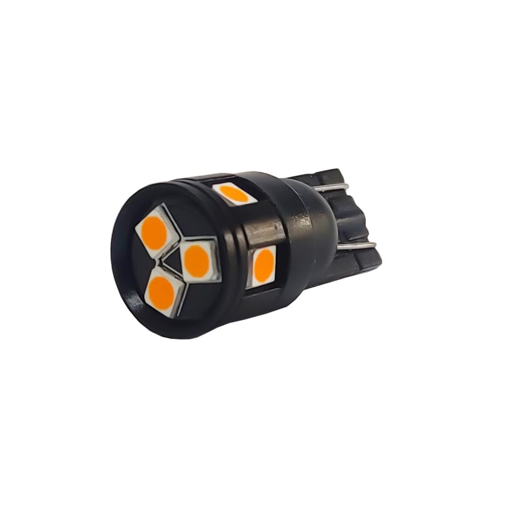 Лампа светодиодная T10 W5W-3030-8SMD-PCB Canbus 12V Желтый