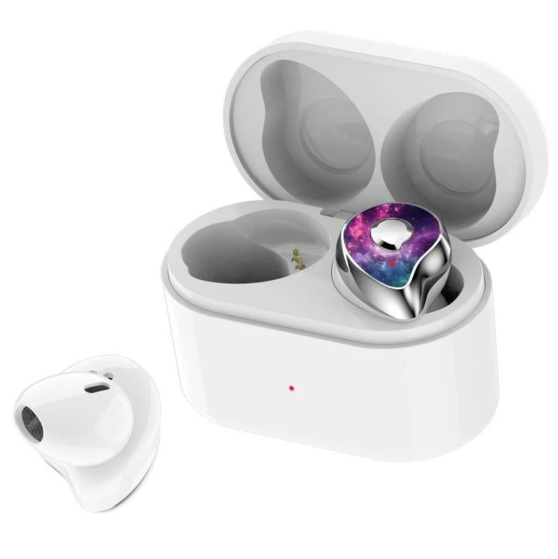 Наушники беспроводные TWS SE-6 Белый с фиолетовым (1009863-Other-1) Наушники беспроводные TWS SE-6 Белый с фиолетовым (1009863-Other-1)