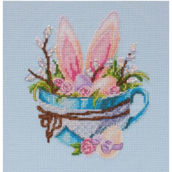 Набор для вышивания крестиком Абрис Арт Пасхальный зайчик (AH-108)