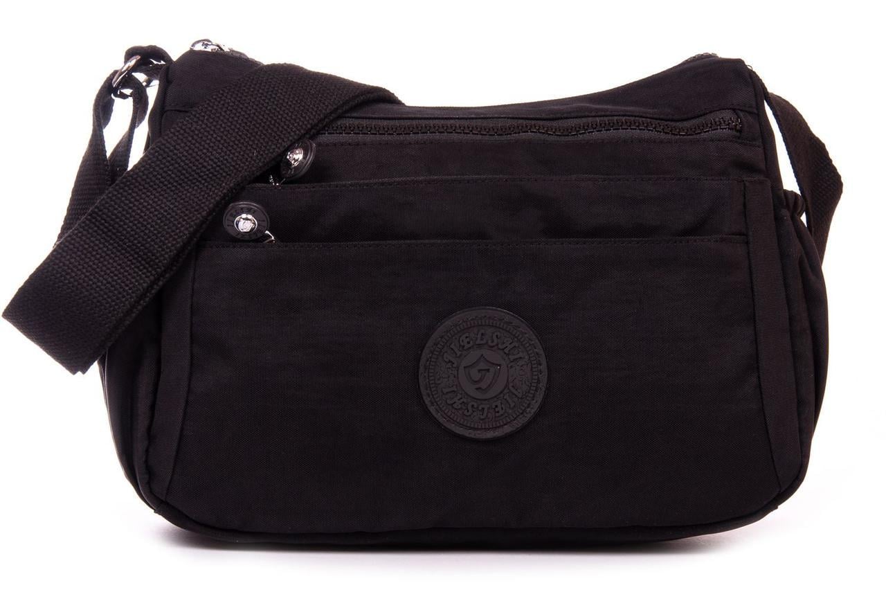 Сумка жіноча на плече Jielshi LANB152 текстильна Чорний