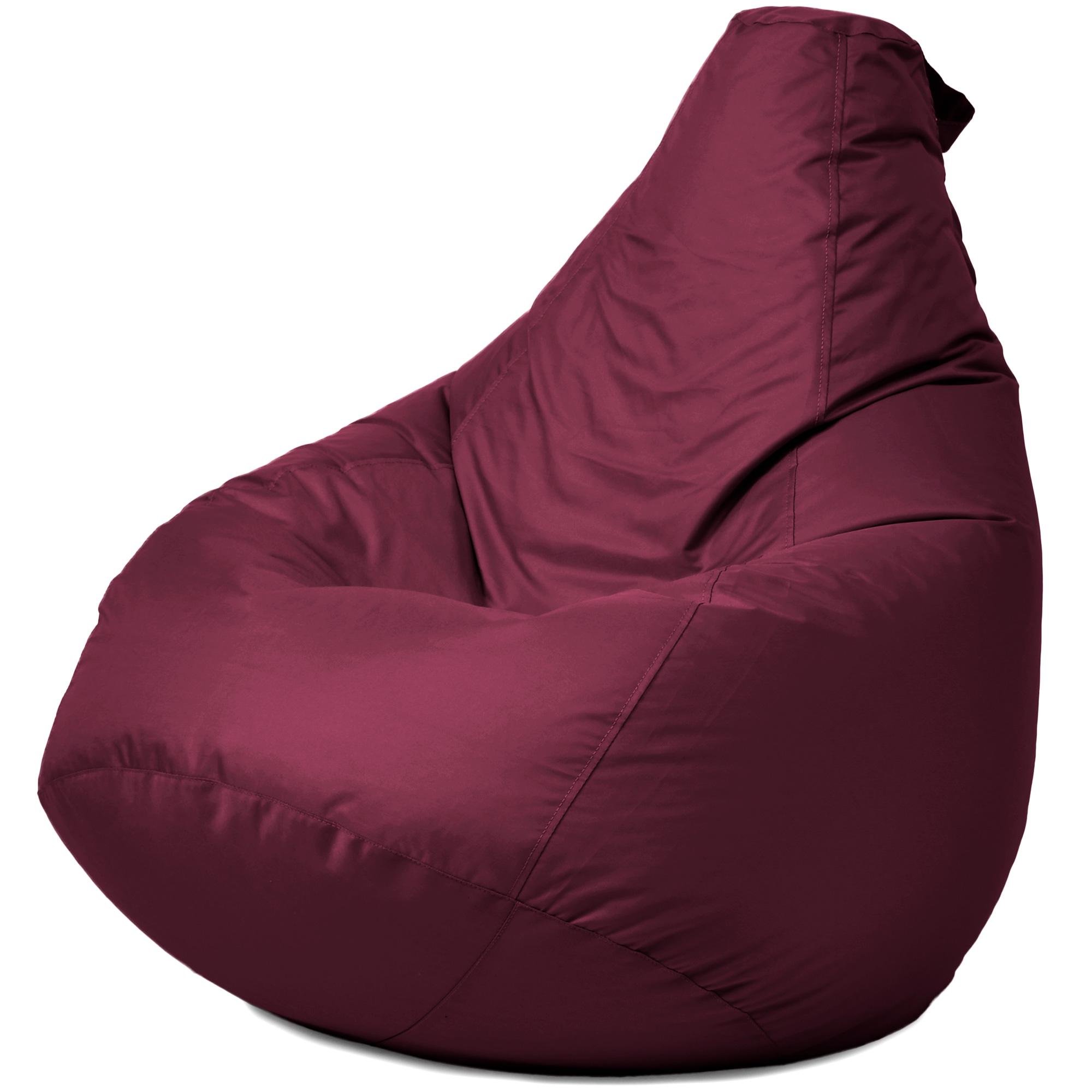 Кресло-мешок iQmebel Груша стандарт+ оксфорд Бордовый - фото 1 Кресло-мешок iQmebel Груша стандарт+ оксфорд Бордовый - фото 1