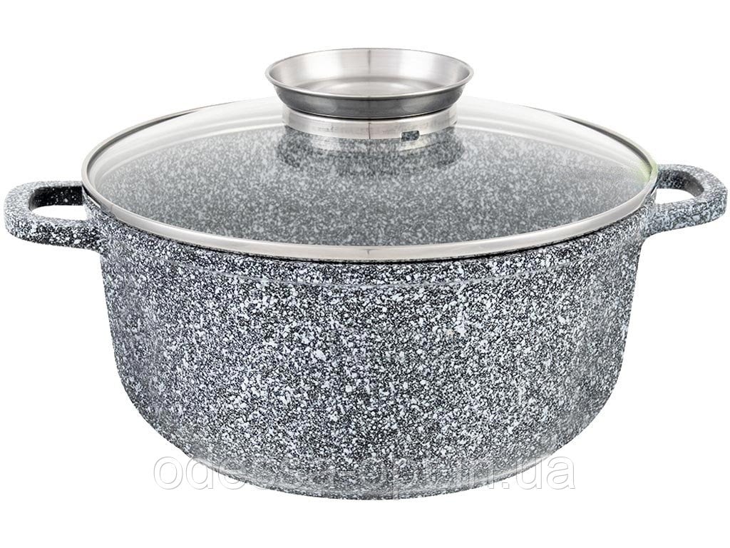 Казан Unique UN-5217 5,5 л круглый Гранитный