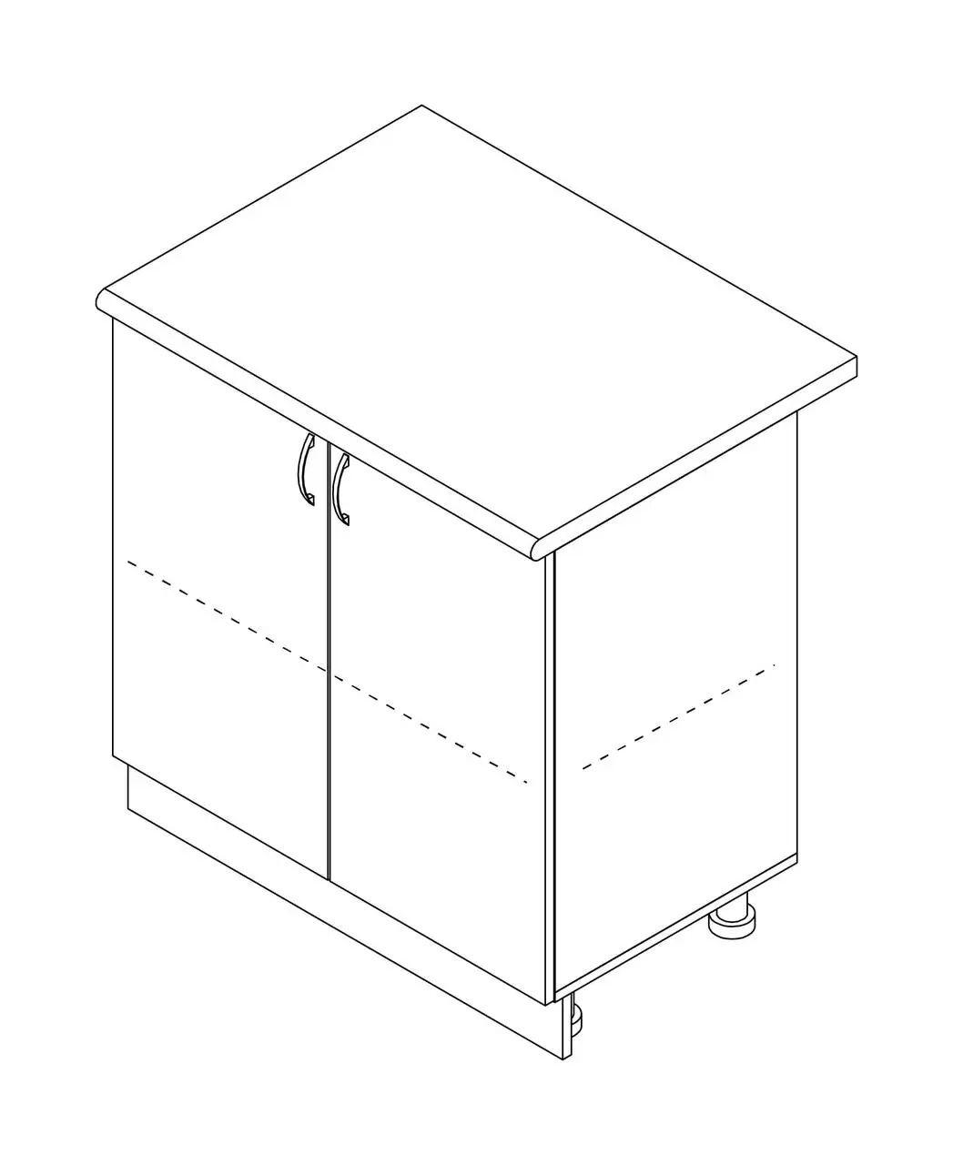 Тумба МАКСІ-Меблі без ящиків зі стільницею (10649) - фото 2 Тумба МАКСІ-Меблі без ящиків зі стільницею (10649) - фото 2