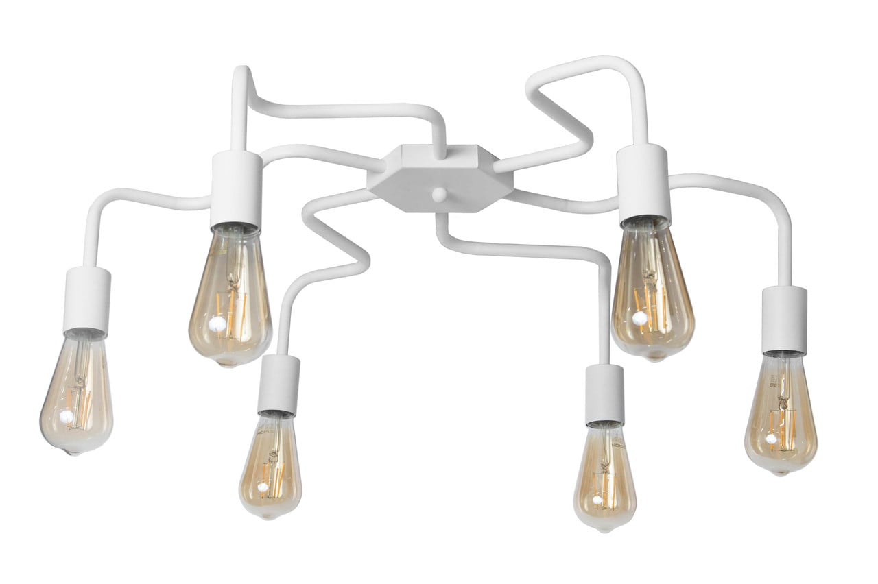 Люстра потолочная MSK ELECTRIC Laminari NL 17503-6 WH