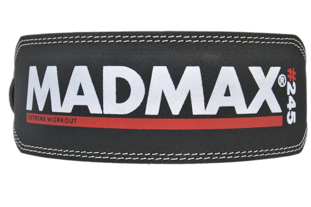 Пояс для тяжелой атлетики MadMax MFB-245 Full leather кожаный XL Black - фото 7