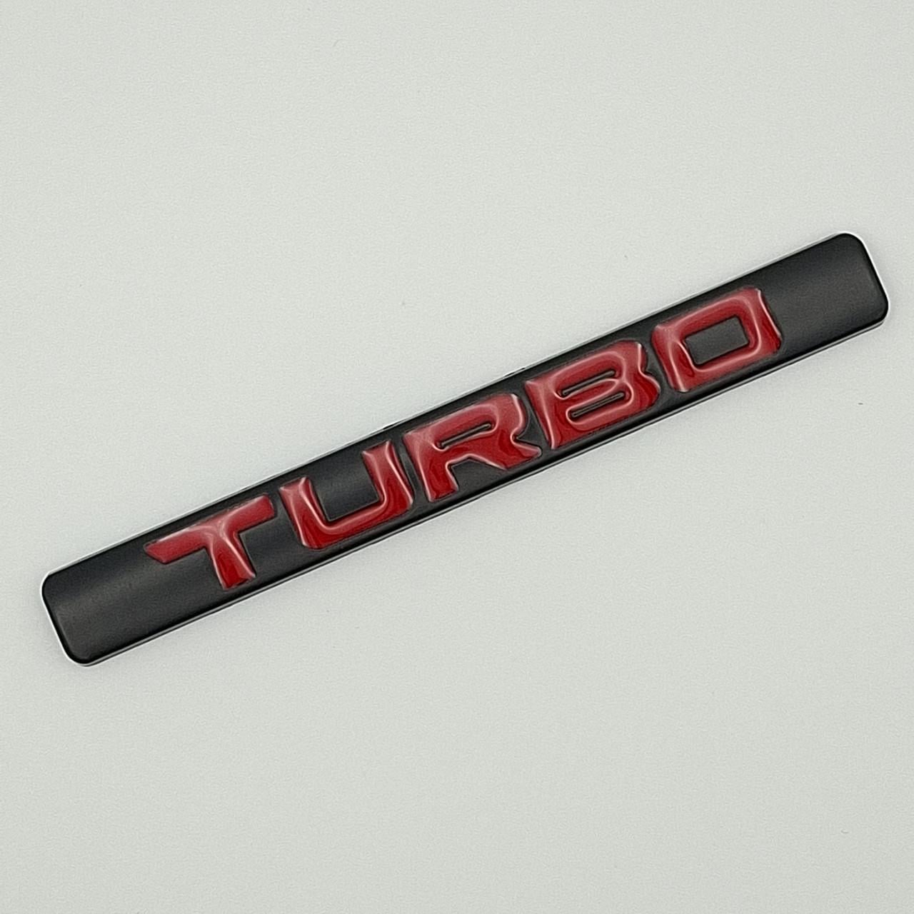 Эмблема Turbo Черный/Красный (1729280137)