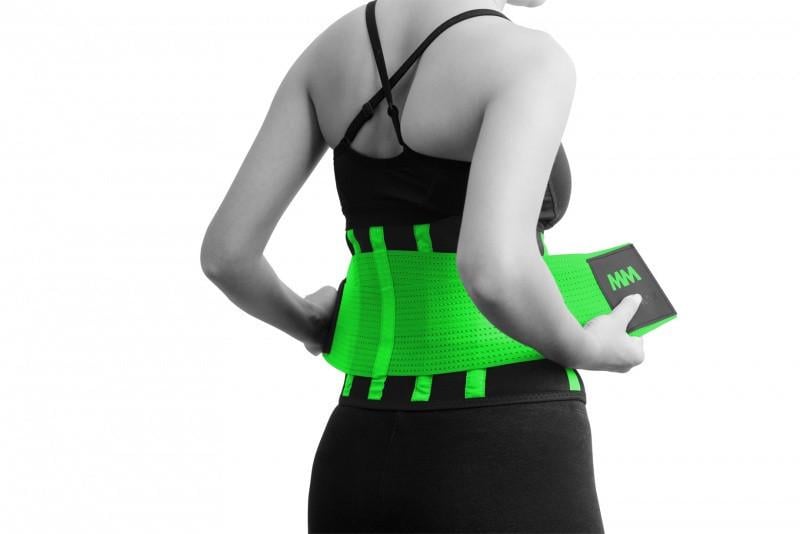 Пояс компресійний MadMax MFA-277 Slimming belt S Black/Neon Green (A-012728)