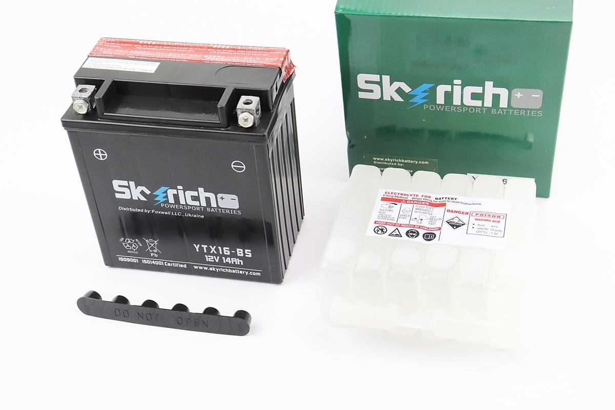 Аккумулятор кислотный 12V 14Ah YTX16-BS L150хW87хH161mm (301862) Аккумулятор кислотный 12V 14Ah YTX16-BS L150хW87хH161mm (301862)