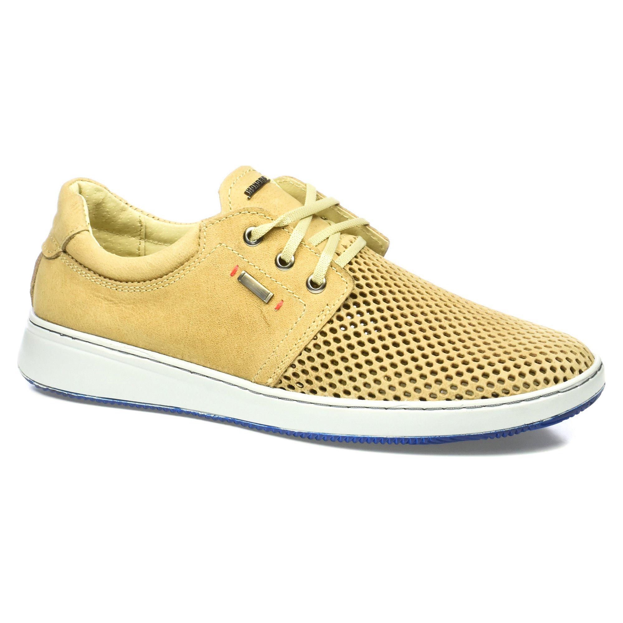 Туфли мужские весенние повседневные Konors р. 43 Бежевый (8961-43)