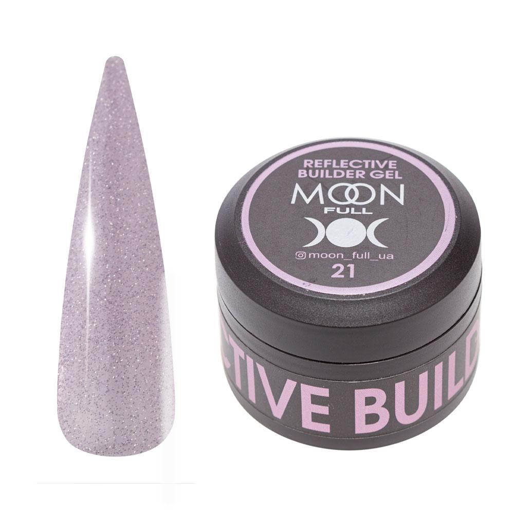Гель для наращивания световозвращающий Moon Full Reflective Builder Gel №21 30 мл