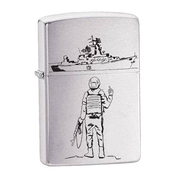 Зажигалка ZIPPO 200-RVK Classic Brushed Chrome
