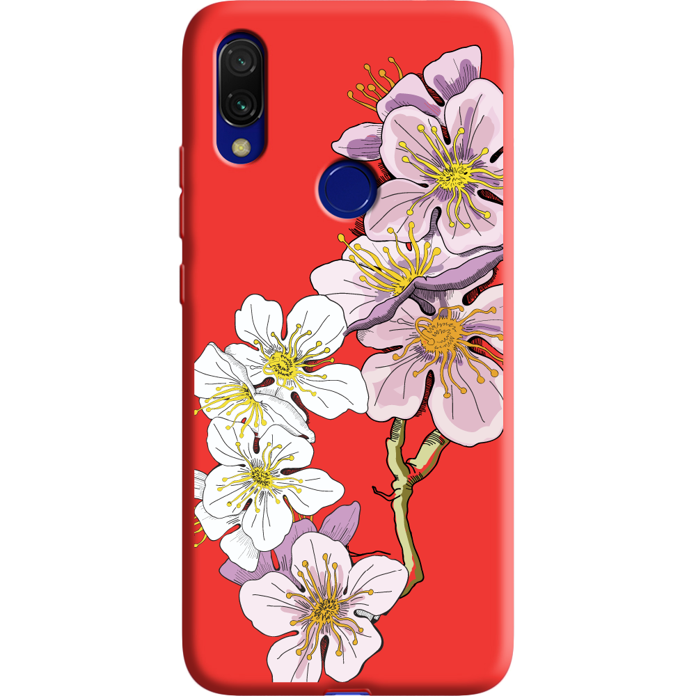 Чехол Boxface Xiaomi Redmi 7 Cherry Blossom Красный силикон (36506-cc4-37060)
