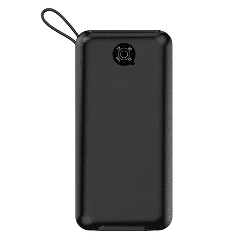 Зовнішній акумулятор Lenyes PX268 20000 Mah 2 USB перехідники micro-USB/Type-C/Lightning