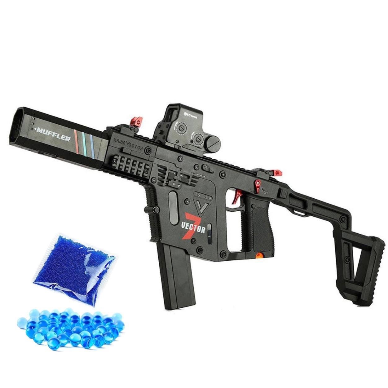 Автомат игрушечный Орбиган Vector на орбизах 70 см глушитель с подсветкой и дымом аккумуляторный и 10000 орбизов Черный Автомат игрушечный Орбиган Vector на орбизах 70 см глушитель с подсветкой и дымом аккумуляторный и 10000 орбизов Черный