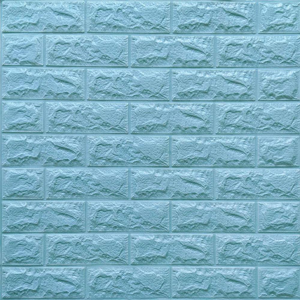 3D-панель самоклеющаяся Sticker Wall Бирюзовый кирпич 700х770х7 мм (Панель-2-7мм)