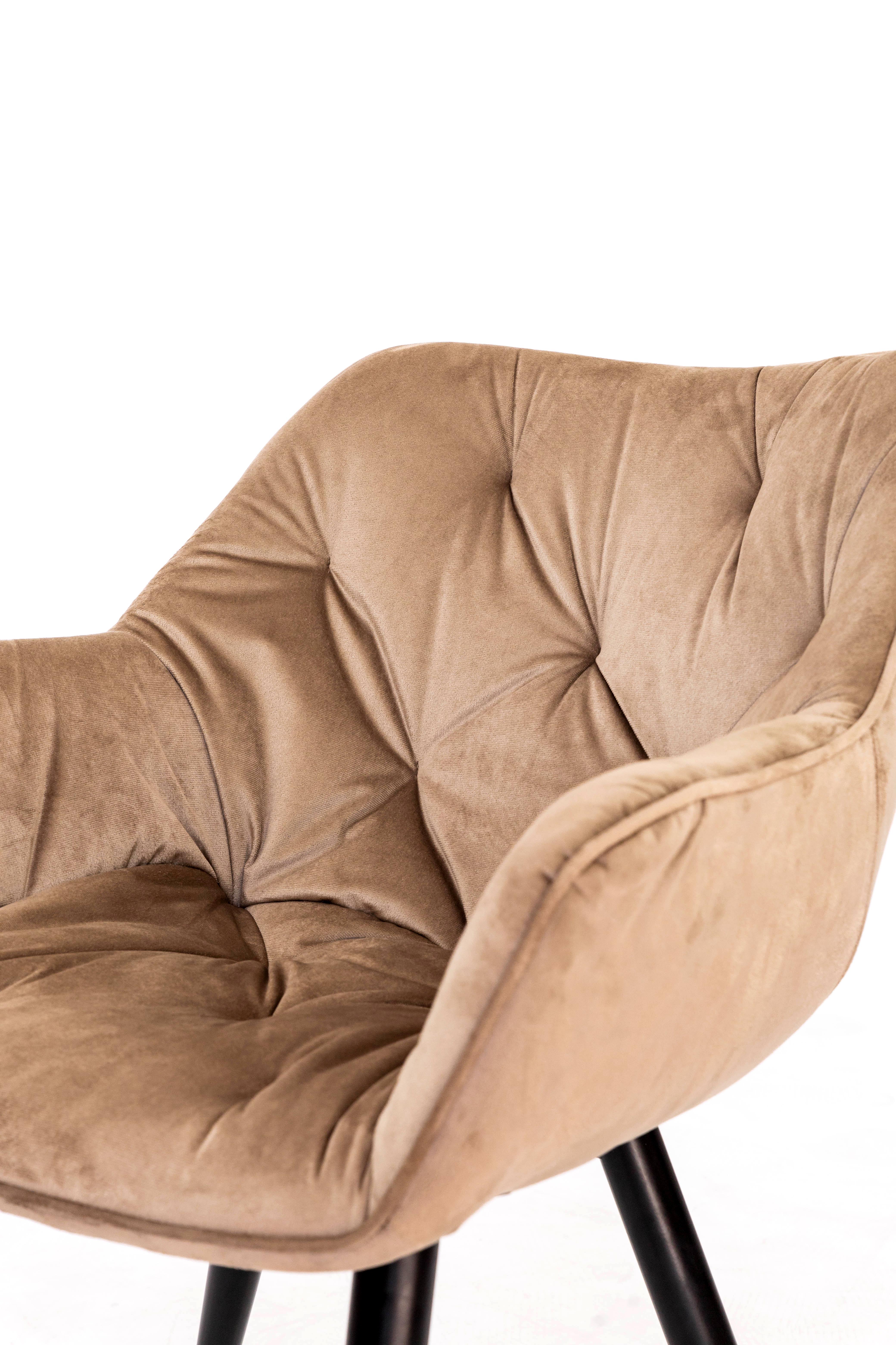 Стілець для кухні та вітальні ГРЕЙС Парадіз 580х870х570 мм Чорний/Капучино (GAА0054913) - фото 2