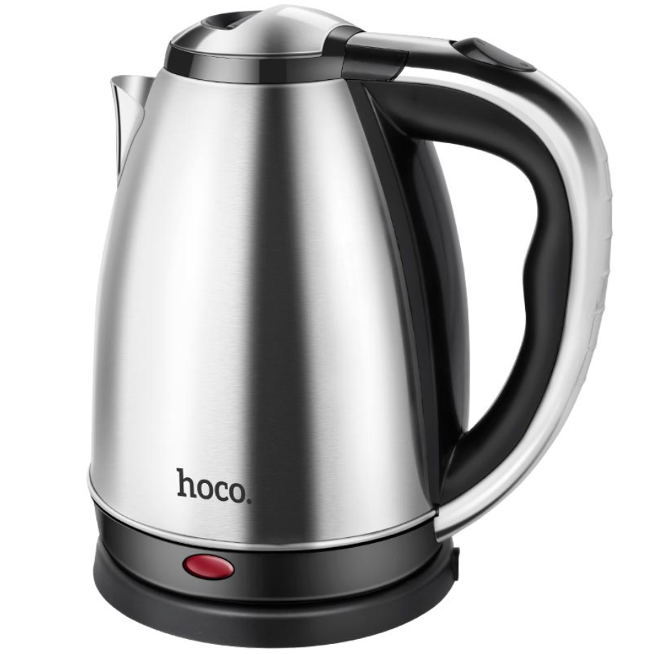 Электрочайник Hoco HJD03A Cool kitchen convenient electric kettle 1,8 л Silver - фото 1