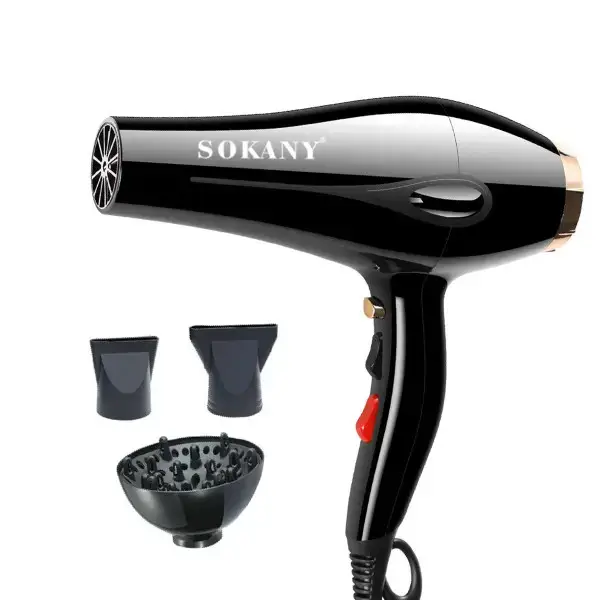 Фен з насадками Sokany SK-2213 Чорний