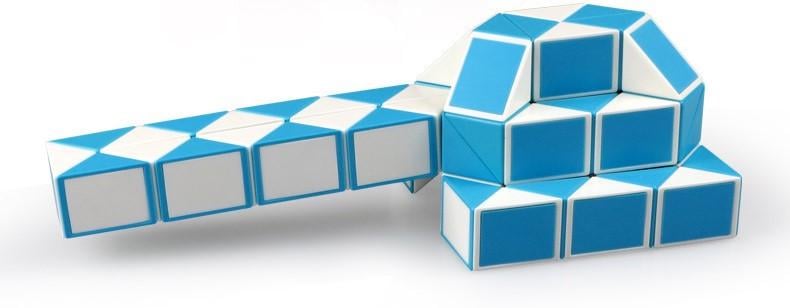 Головоломка змійка QiYi Rubik's Snake 72 елементи 126 см Blue (135559) - фото 7