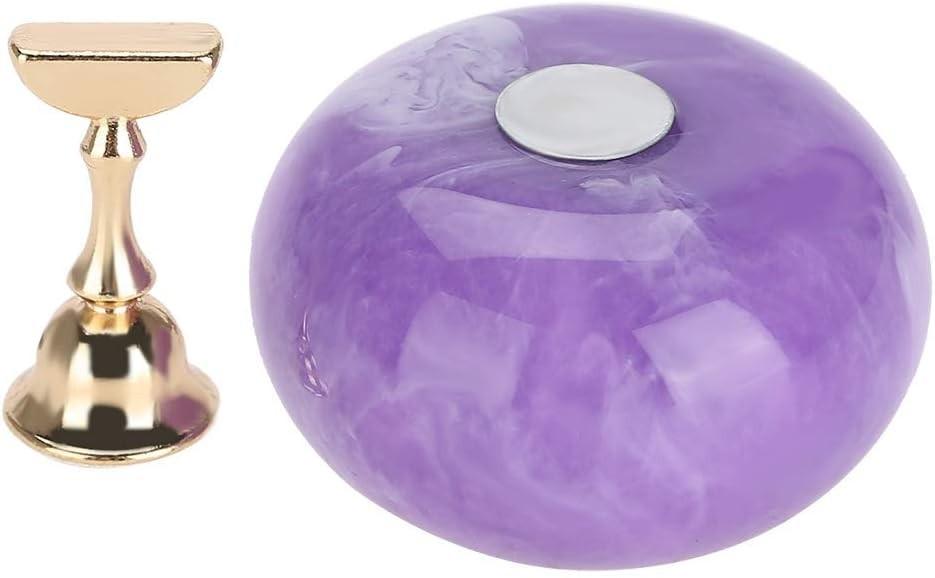 Стенд магнітний OITTO для навчання та демонстрації нейл-арту з 5 насадками Фіолетовий (13709824) - фото 2