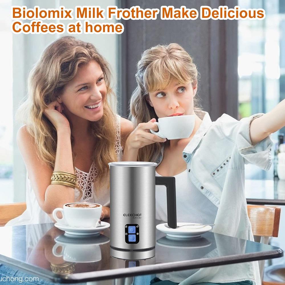 Капучинатор Biolomix Milk Frother EMF600 Серебристый (2386) - фото 6 Капучинатор Biolomix Milk Frother EMF600 Серебристый (2386) - фото 6