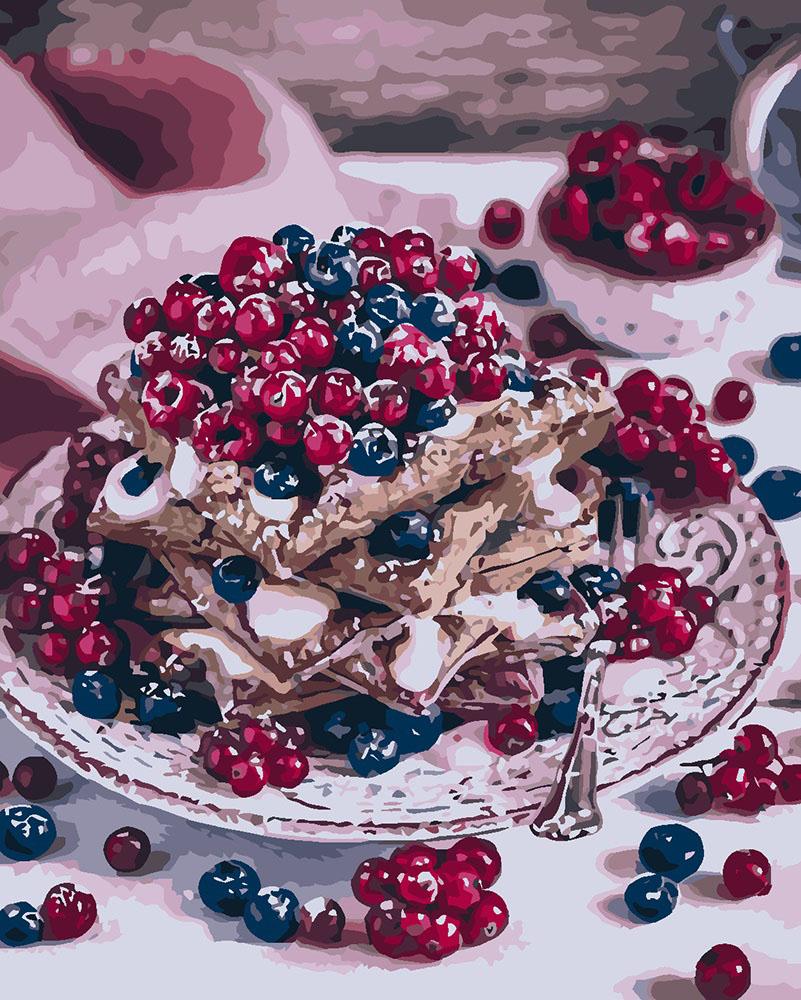 Картина по номерам Идейка "Сладкое чаепитие" 40х50 см (KH5562)