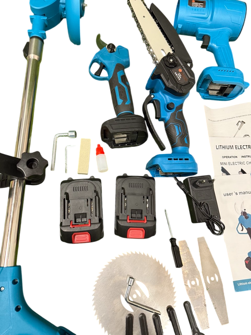 Набір акумуляторний Krafftec 48 V Секатор/Пила/Коса/Повітродувка/Подовжувач/Кущоріз (30069949) - фото 16