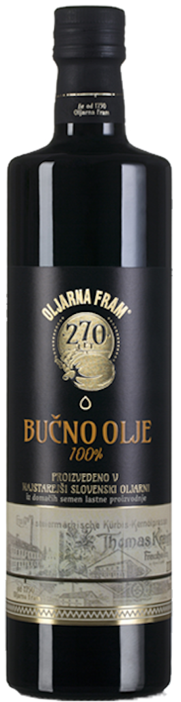 Масло тыквенных семечек Oljarni Fram 270 лет органическое первого отжима нерафинированное 0,75 л (29544805)