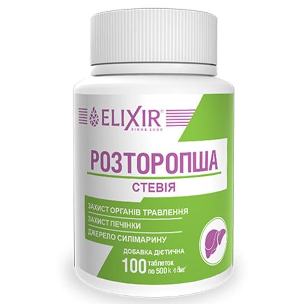 Расторопша Elixir стевия 100 табл. (000025465) Расторопша Elixir стевия 100 табл. (000025465)