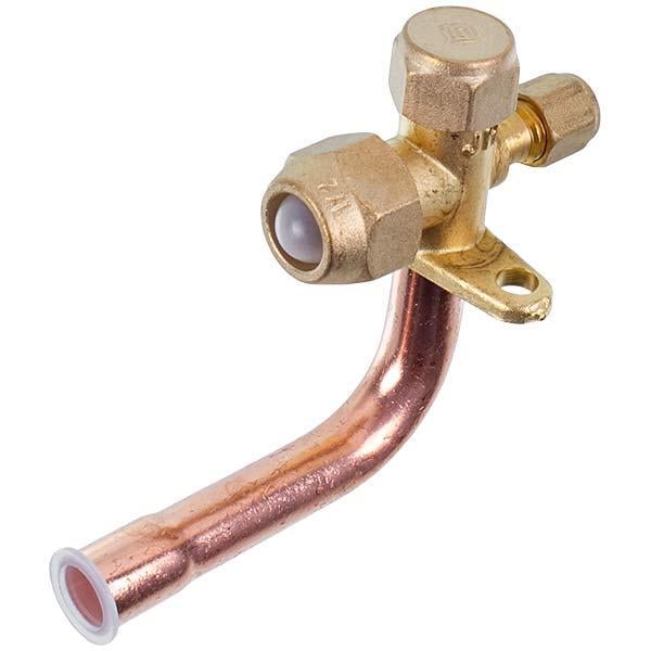 Кран сервисный угловой 1/2" 90° для кондиционера (00000042929)