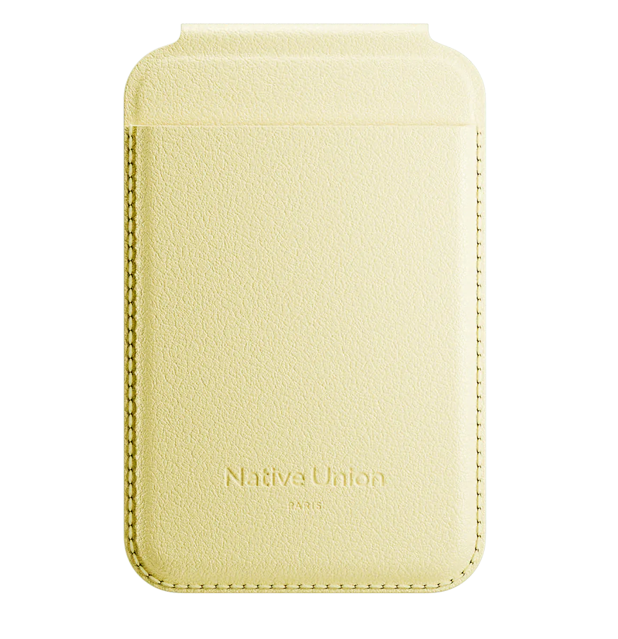 Бумажник магнитный Native Union Active Wallet Stand Magnetic Lemon (ACT-LMO-WAL)