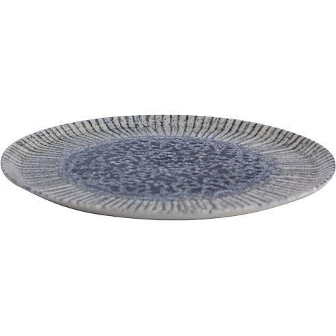 Тарілка обідня Porland Iris Blue 28 см Біло-синій (04ALM006083)