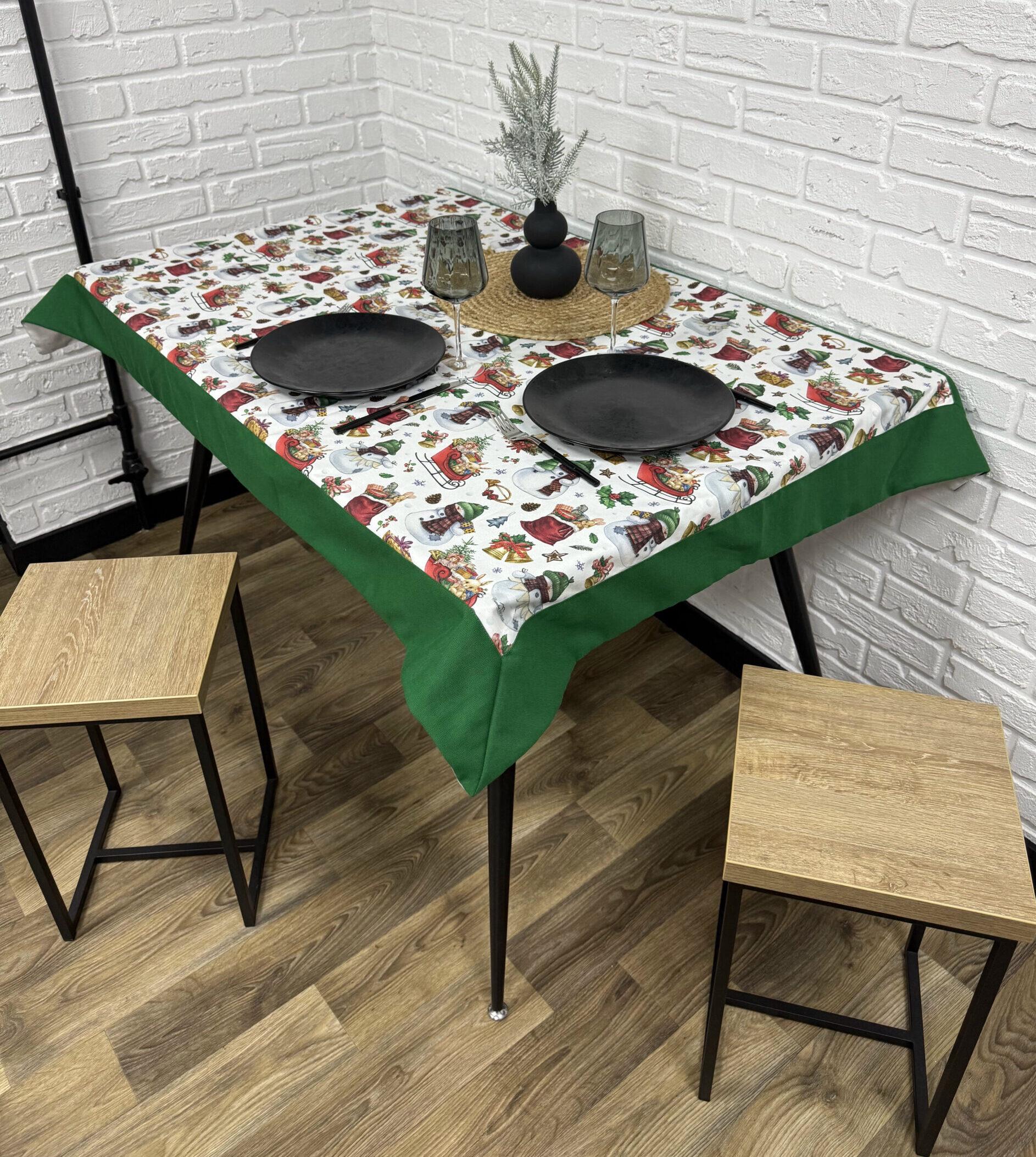Скатерть новогодняя Comfort Home X-mas Holiday водоотталкивающая с тефлоновым покрытием и кантом 100x150 см (5054491)