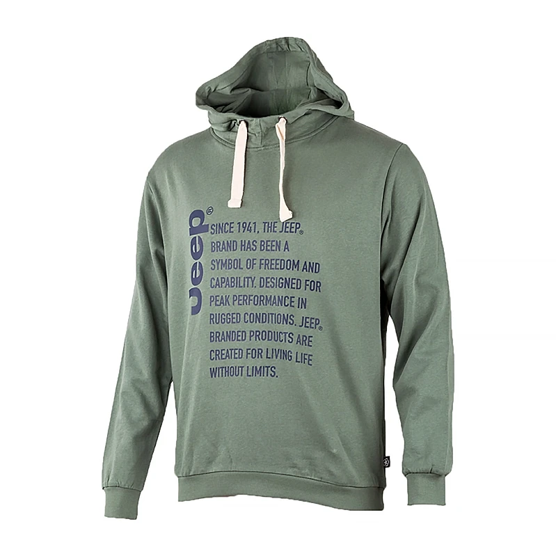 Худі чоловіче JEEP HOODED SWEATSHIRT Since 1941 L Хакі (O102569-E847 L)
