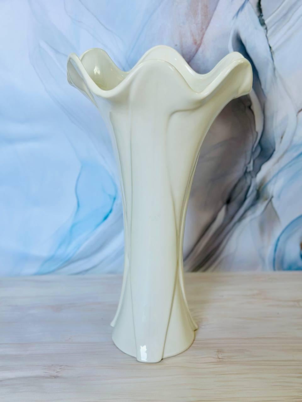 Ваза керамическая Грация 35 см Белый (2597395277)