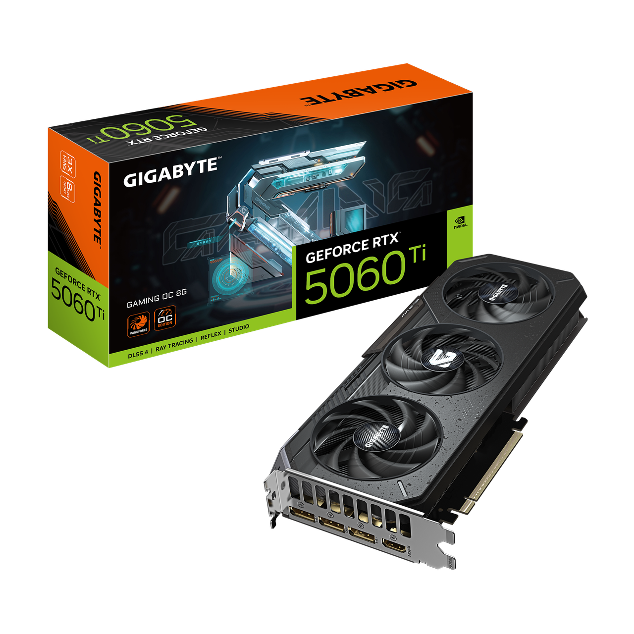 Видеокарта RTX 5060 Ti 8GB GDDR7 Gaming OC Gigabyte (GV-N506TGAMING OC-8GD)