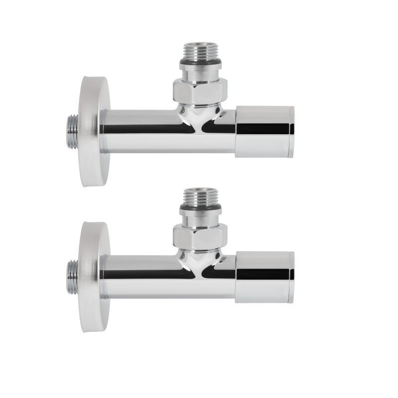 Комплект кранів SD Forte SF395W15 НР 1/2" для рушникосушарки кутовий (SD00046628) - фото 3 Комплект кранів SD Forte SF395W15 НР 1/2" для рушникосушарки кутовий (SD00046628) - фото 3