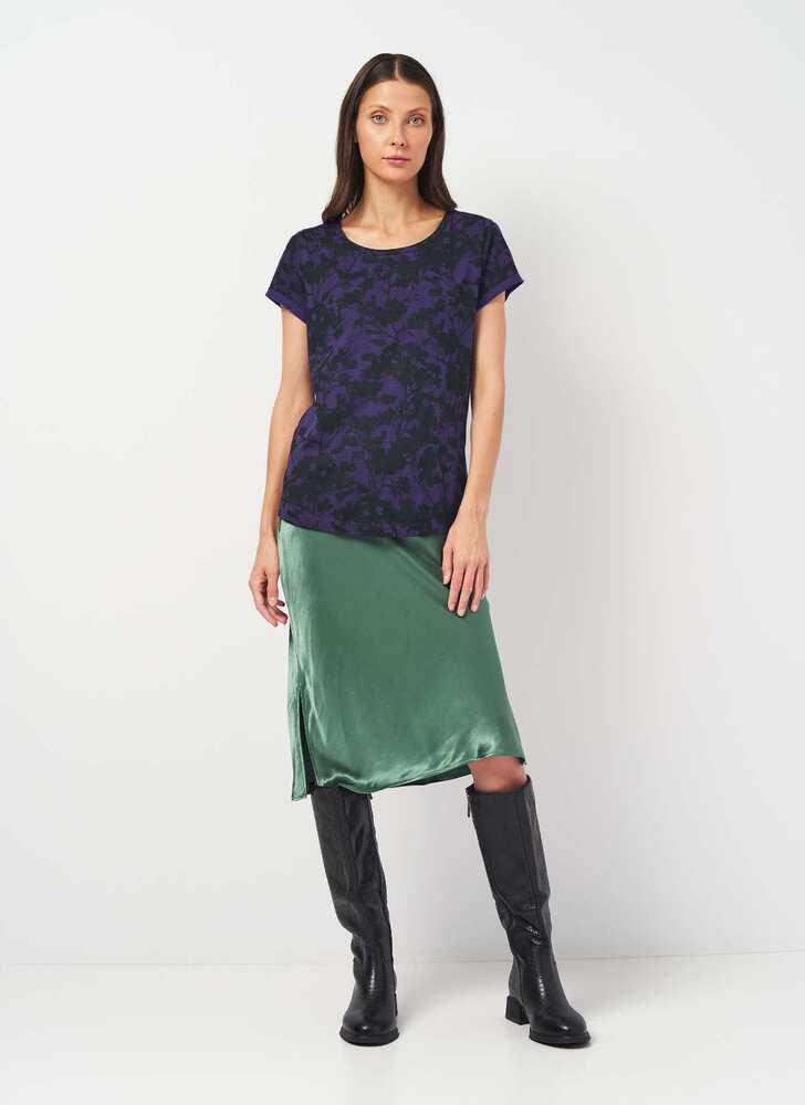 Футболка Q.Silver 41.810.32.5170x36 женская XS Темно-фиолетовый (175140) - фото 4 Футболка Q.Silver 41.810.32.5170x36 женская XS Темно-фиолетовый (175140) - фото 4