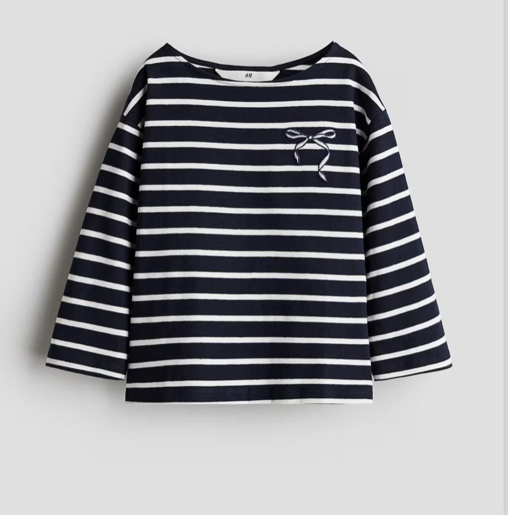 Лонгслив для девочки H&M 98-104 см Синий (230)