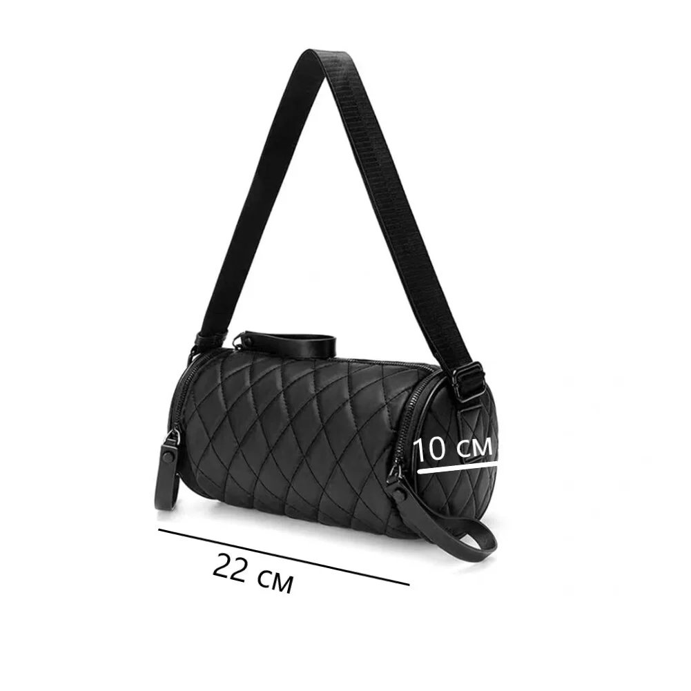 Сумка крос-боді RomiasBag стьобана жіноча Чорний (2101) - фото 11