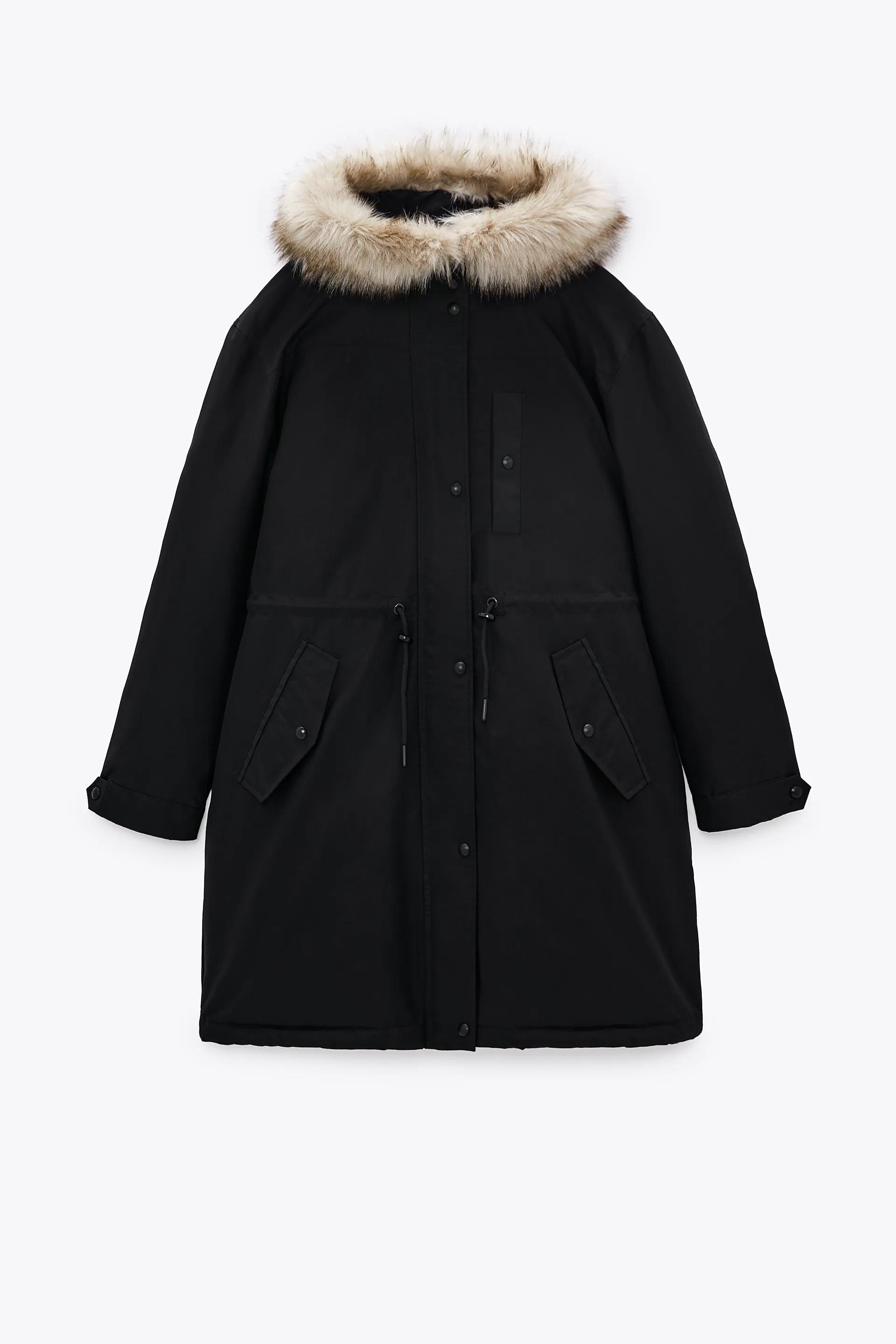 Пуховик Zara L Черный (8073024800)