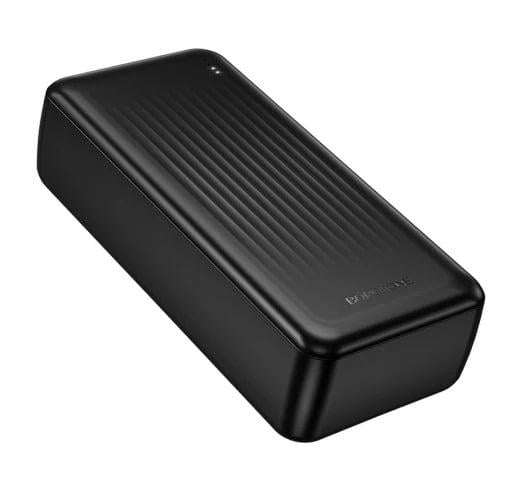 Повербанк Borofone с быстрой зарядкой для смартфонов/роутера USB/Type-C micro-US 30000 mAh/22,5 W Черный (J80B)