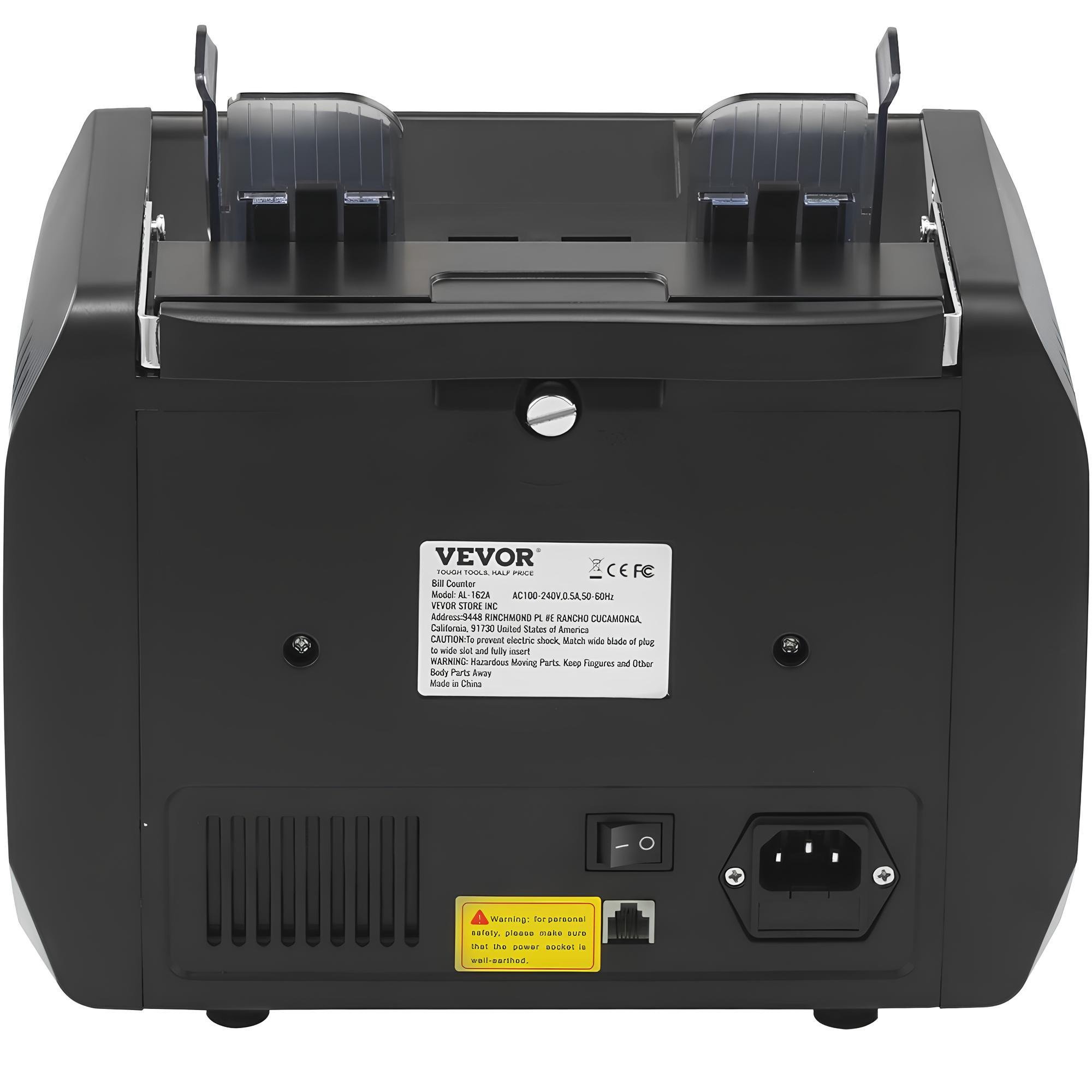 Лічильник банкнот Vevor з багаторівневою перевіркою на фальш UV/MG/IR (AL-162A) - фото 2 Лічильник банкнот Vevor з багаторівневою перевіркою на фальш UV/MG/IR (AL-162A) - фото 2