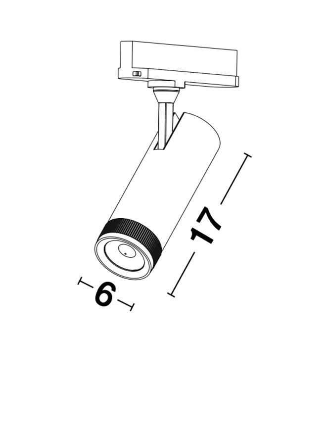 Прожектор трековый Nova Luce Kors (9913071) - фото 2 Прожектор трековый Nova Luce Kors (9913071) - фото 2