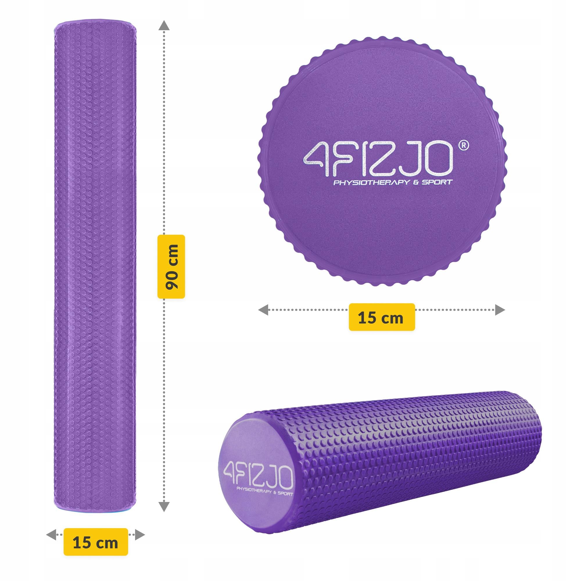 Масажний ролик 4FIZJO CARE+ EVA 90x15 см Purple (P-5907739314420) - фото 7 Масажний ролик 4FIZJO CARE+ EVA 90x15 см Purple (P-5907739314420) - фото 7