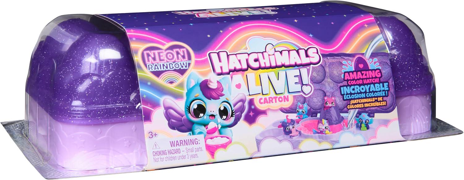 Детский игровой набор Hatchimals Alive Rainbow Splash Egg Carton (663639876) - фото 2